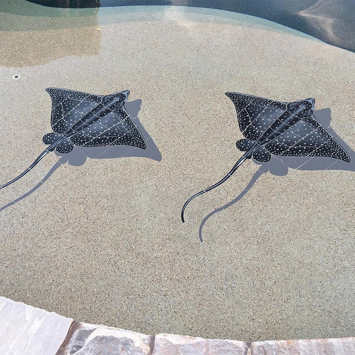 Shark & Ray Pool Mosaics | Shark Pool Tile Mosaics – AquaBlu Mosaics