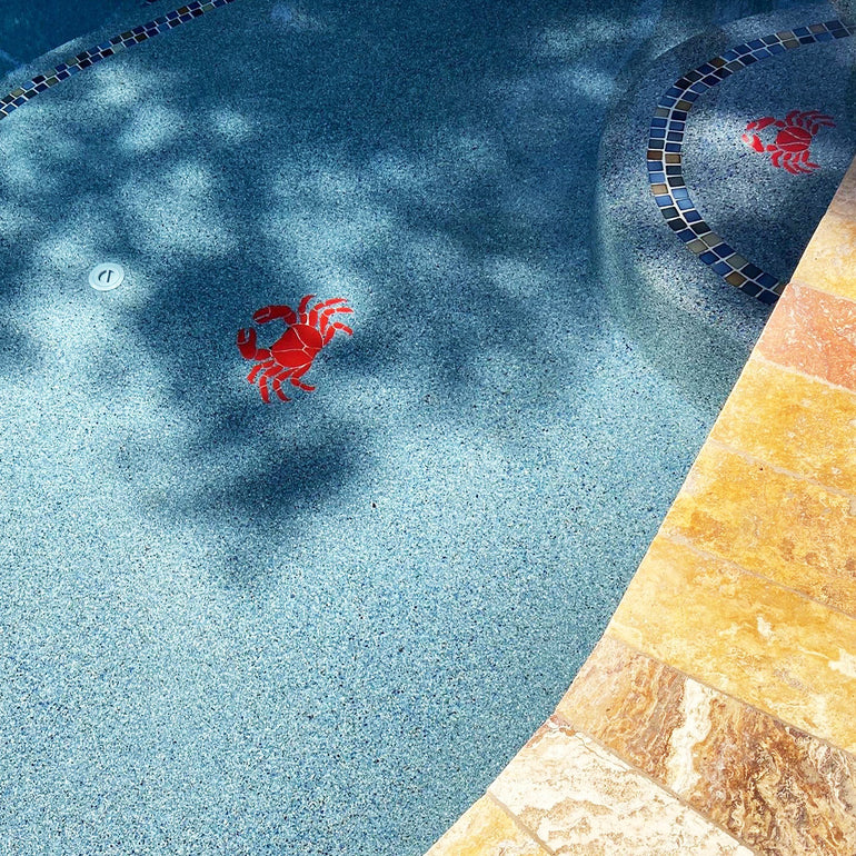 Red Crab | RC33-7 | Pool Mosaic