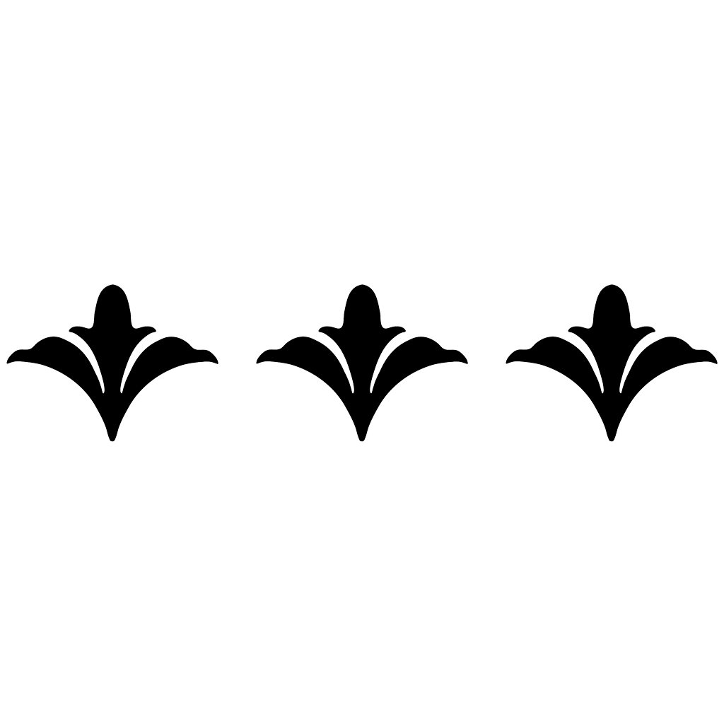 Scroll Flower Step Marker - Black (Set of 3) | CS-BFS1-3.5BK | Pool Mo‚Ä¶