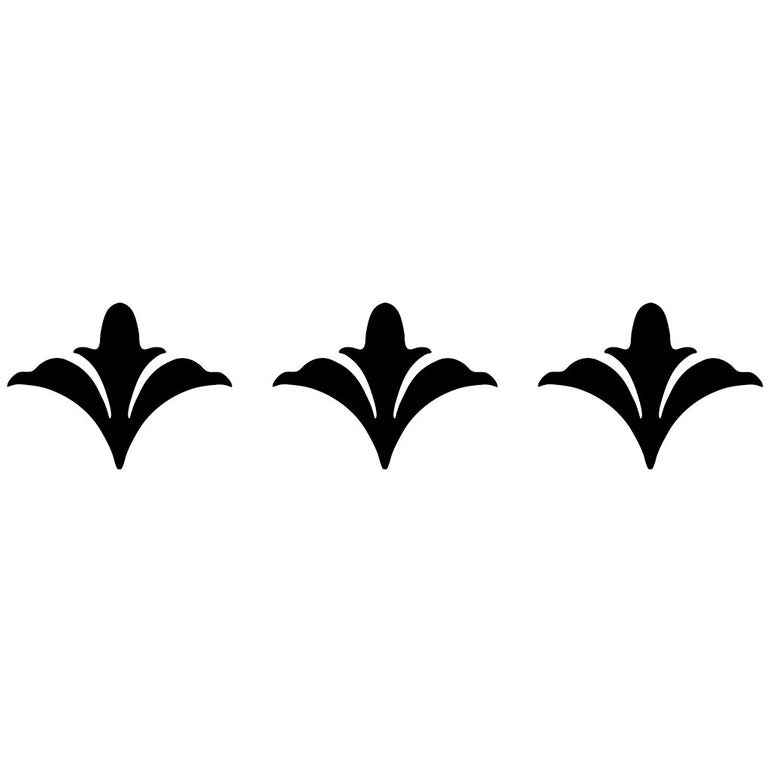 Scroll Flower Step Marker - Black (Set of 3) | CS-BFS1-3.5BK | Pool Mo‚Ä¶