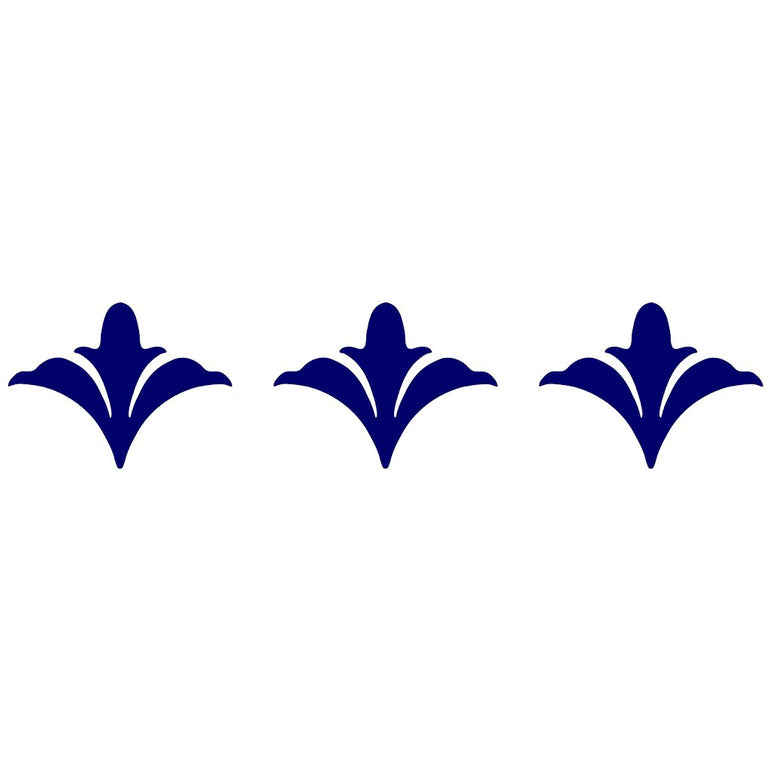 Scroll Flower Step Marker - Blue (Set of 3) | CS-BFS1-3.5BL | Pool Mos‚Ä¶
