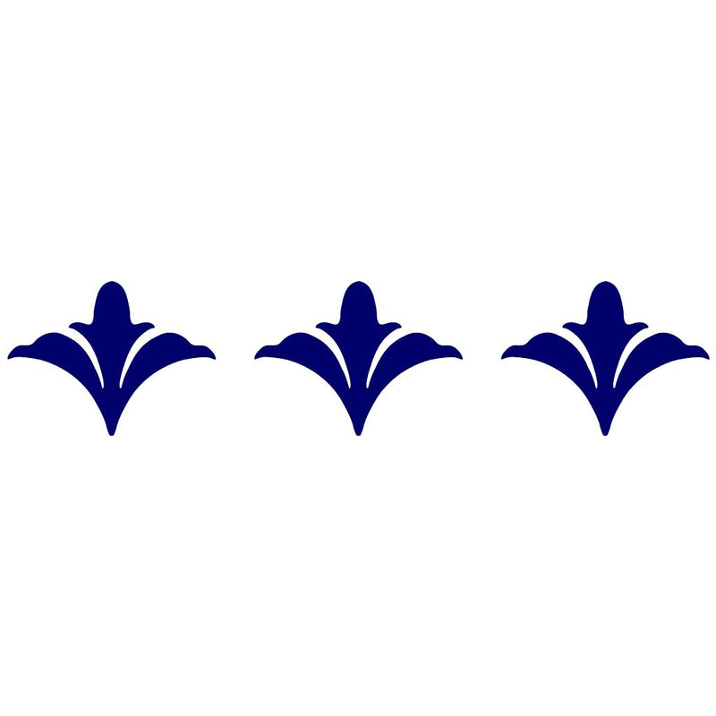 Scroll Flower Step Marker - Blue (Set of 3) | CS-BFS1-3.5BL | Pool Mos‚Ä¶
