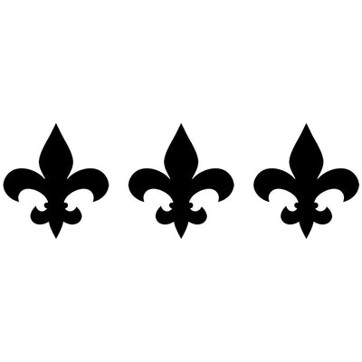 Tribal Fleur De Lis Step Marker - Black (Set of 3) | CM-FLS1-4 | Pool Mosaic