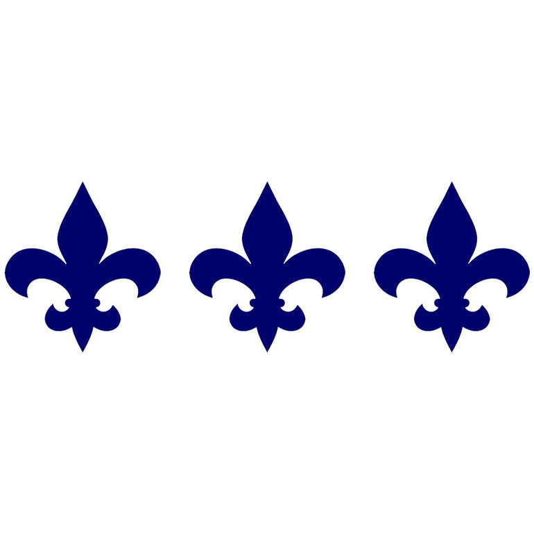 Tribal Fleur De Lis Step Marker - Black (Set of 3) | CM-FLS1-4BL | Pool Mosaic