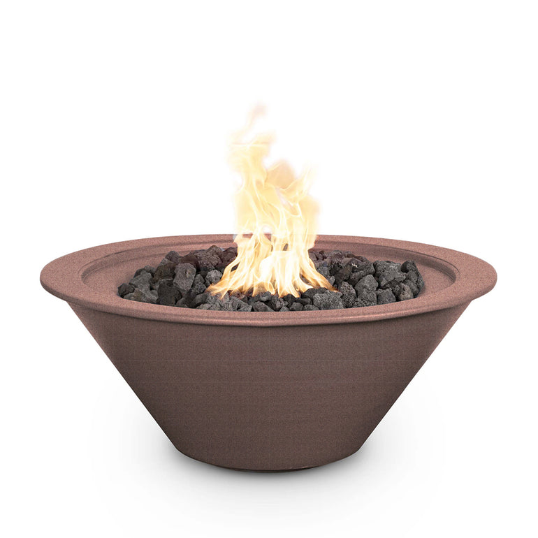 30" Round Cazo Fire Bowl - Powder Coated Metal - Java - The Outdoor Plus