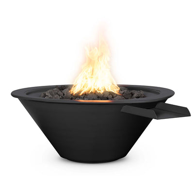Cazo 36" Metal Fire and Water Bowl Feature | The Outdoor Plus - Black 
