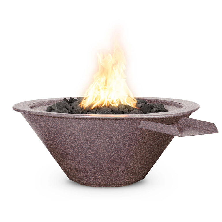 Cazo 24" Metal Fire and Water Bowl Feature | The Outdoor Plus - Copper Vein