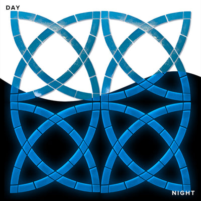 Celtic Knot, 4-Pack | Glow in the Dark Pool Tile