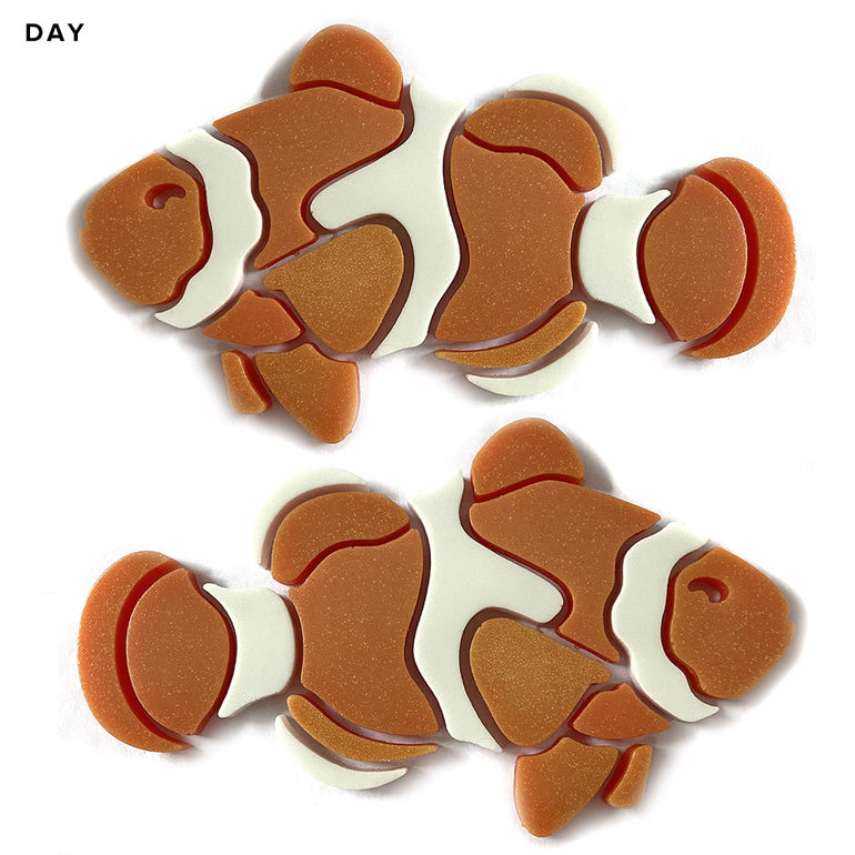 Clownfish, Left and Right | CLOWN-M-LR | Glow in the Dark Pool Mosaic Tile