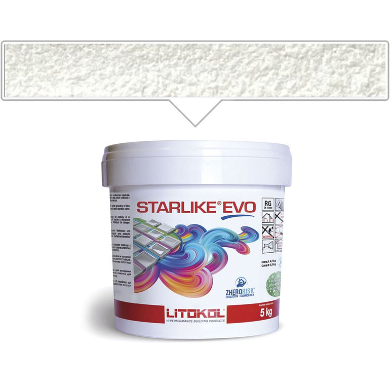 Bianco Assoluto Epoxy Grout | Litokol Starlike Classic Tile Grout