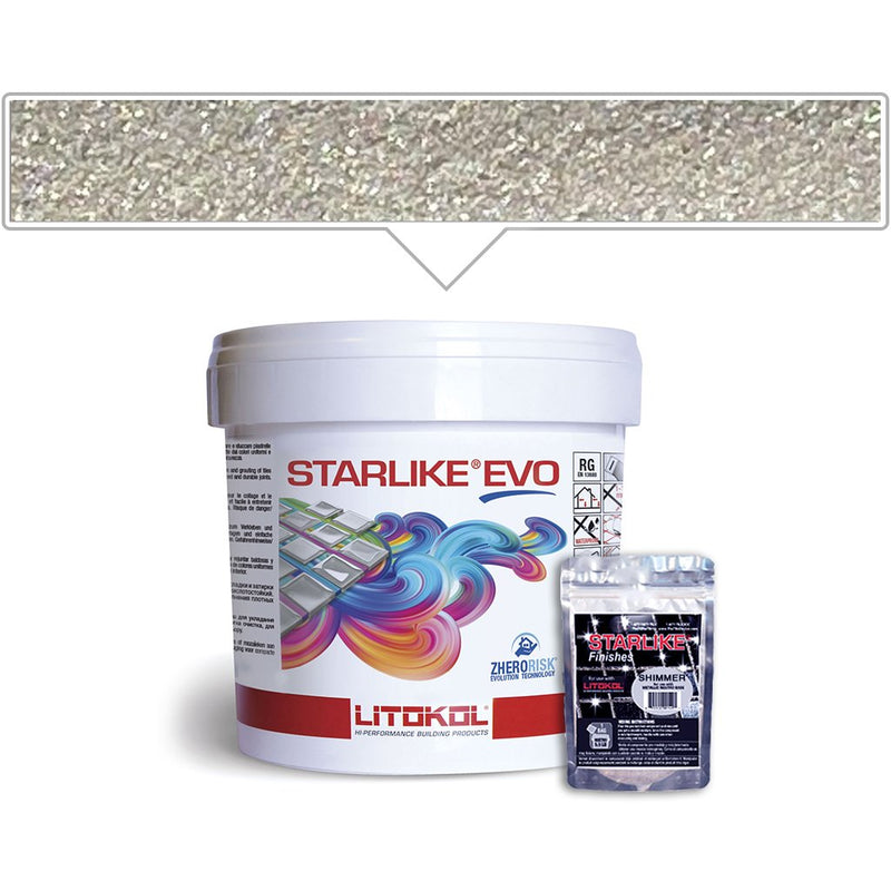 Grigio Seta EVO 115 Epoxy Grout | Litokol Starlike Classic Tile Grout