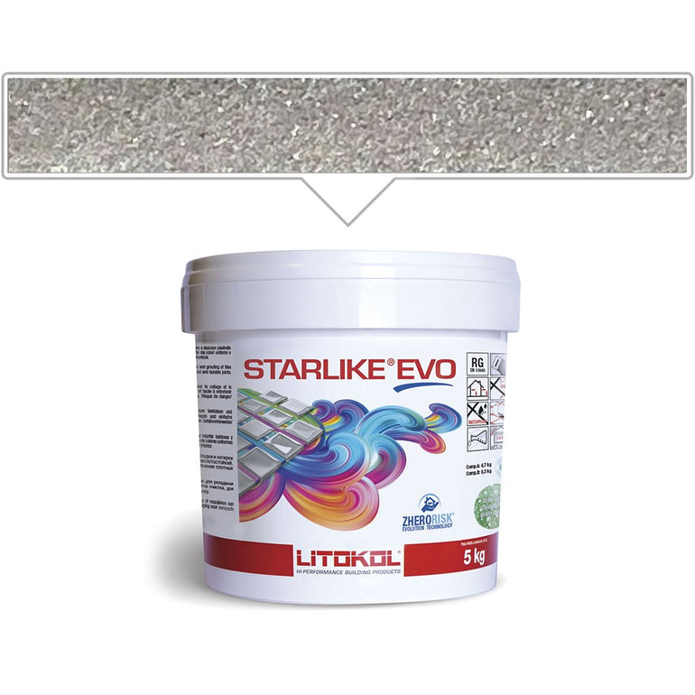 Grigio Seta EVO 115 Epoxy Grout | Litokol Starlike Classic Tile Grout