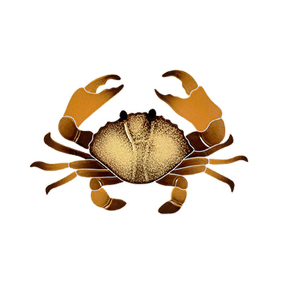 Crab, 8" Brown | CRABROB | Pool Mosaic