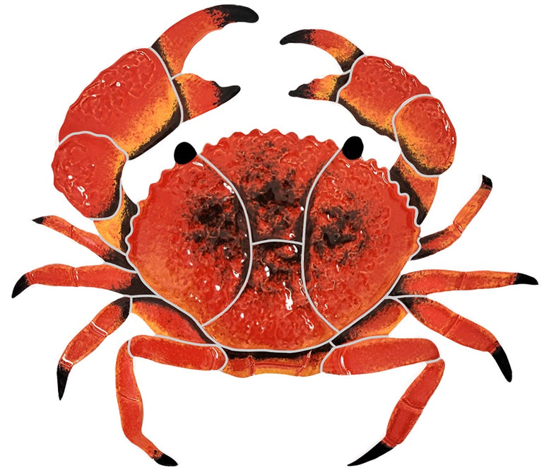 Crab, 16" Red | CRARES | Pool Mosaic