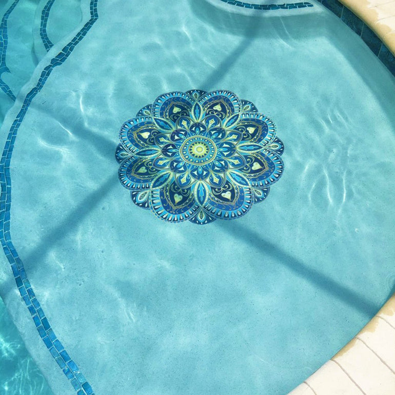 Crystal Sky Mandala | MND-CSM-30 | Pool Mosaic