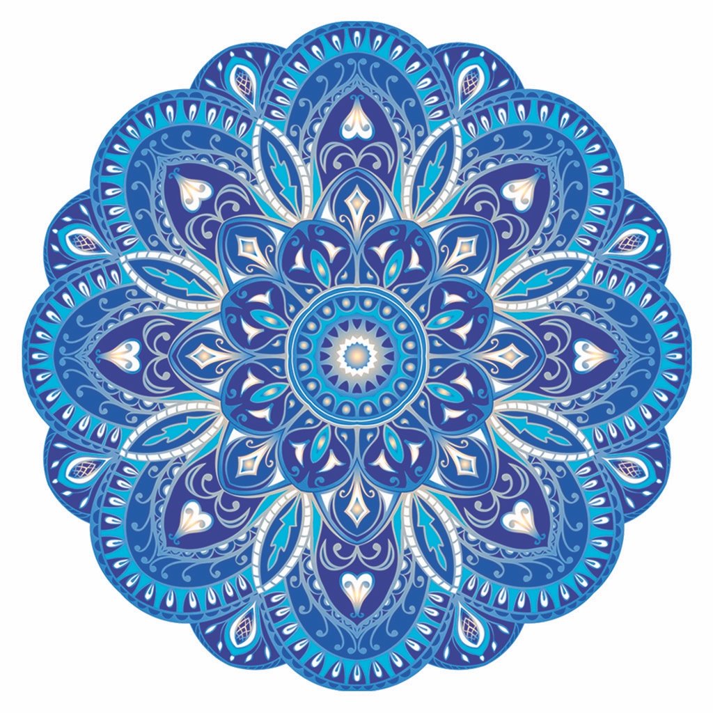 Crystal Sky Mandala Pool Mosaic