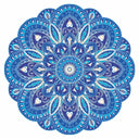 Crystal Sky Mandala - Pool Mosaic