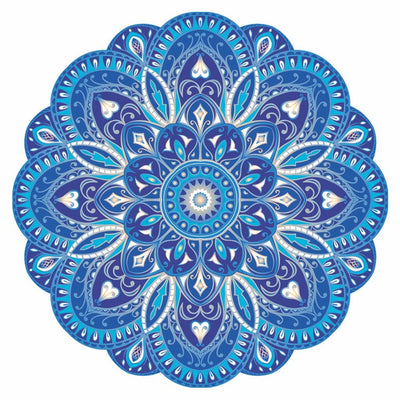 Crystal Sky Mandala - Pool Mosaic