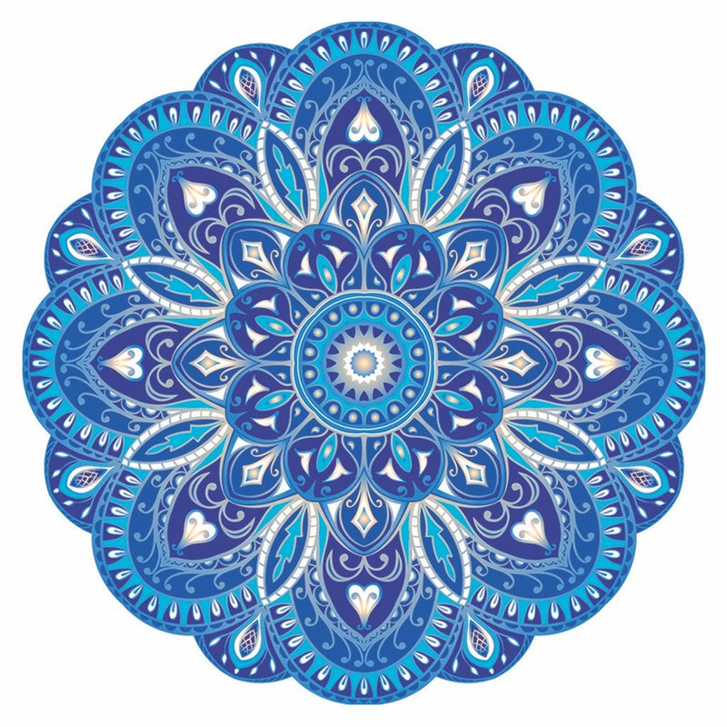 Crystal Sky Mandala - Pool Mosaic