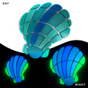 Curved Scallop Family - Glow in the Dark Pool Mosaic