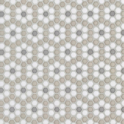 Dijon Country, Hexagon Mosaic Tile | Geometro Glass Tile