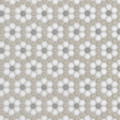 Dijon Country, Hexagon Mosaic Tile | Geometro Glass Tile