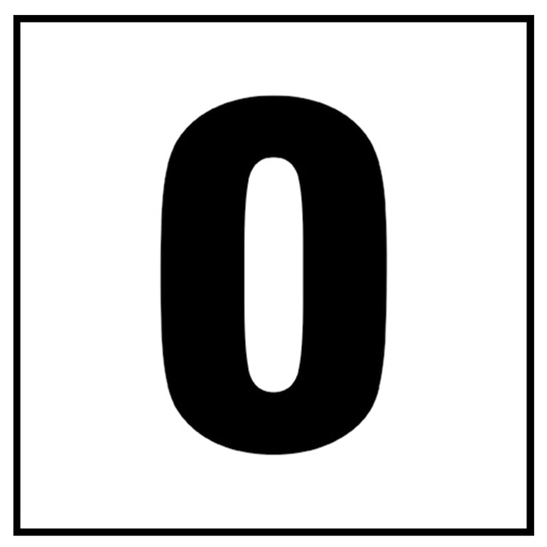 6" x 6" Standard Depth Markers, 4" Numbers - Safety Markers for Pools