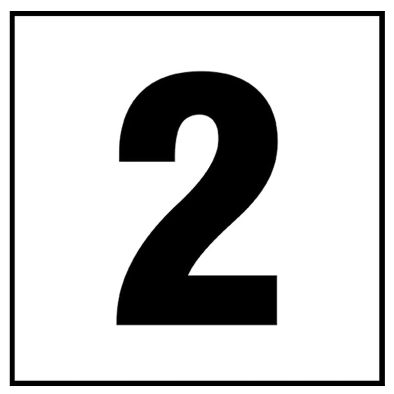 Adhesive Pool Depth Marker Numbers - 4" Skid-Resistant Decals For Concrete Decks (#4 Shown)