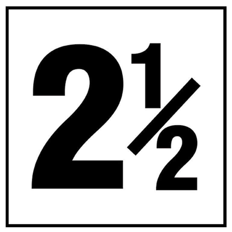 6" x 6" Standard Depth Markers, 4" Numbers - Safety Markers for Pools