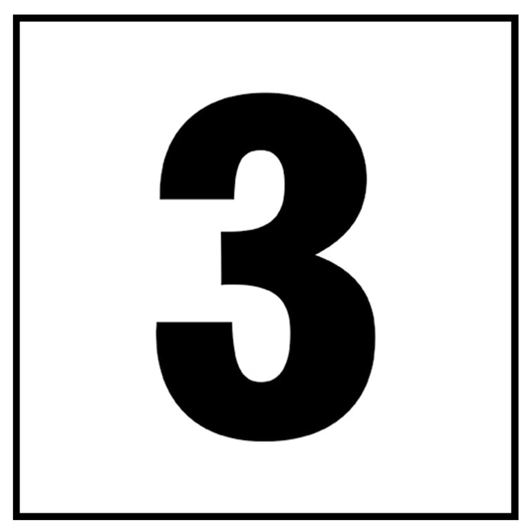 6" x 6" Standard Depth Markers, 4" Numbers - Safety Markers for Pools