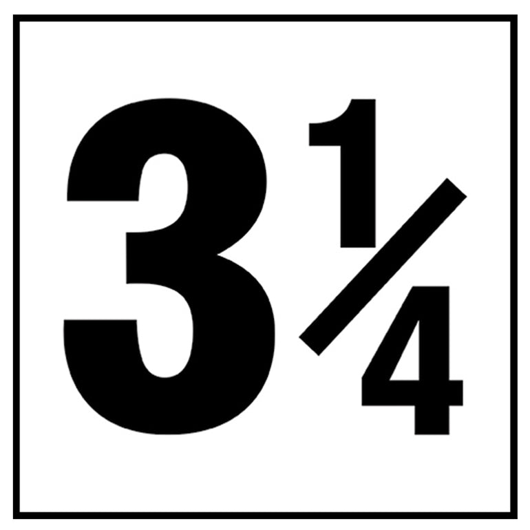 6" x 6" Standard Depth Markers, 4" Numbers - Safety Markers for Pools