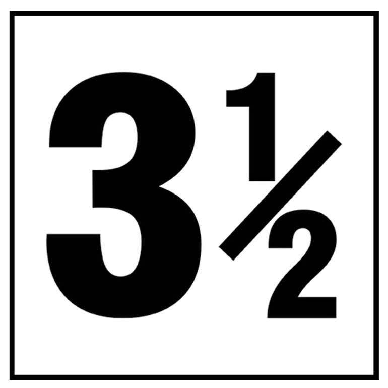 6" x 6" Standard Depth Markers, 4" Numbers - Safety Markers for Pools
