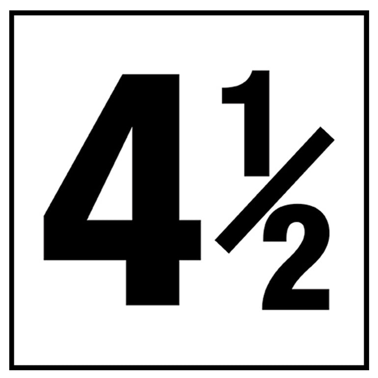 6" x 6" Standard Depth Markers, 4" Numbers - Safety Markers for Pools