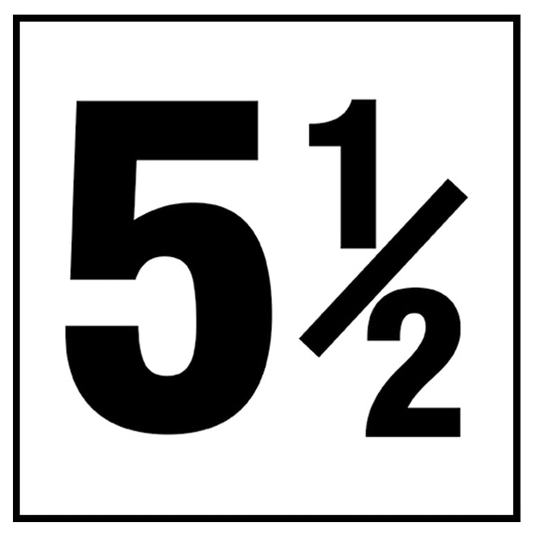 6" x 6" Standard Depth Markers, 4" Numbers - Safety Markers for Pools