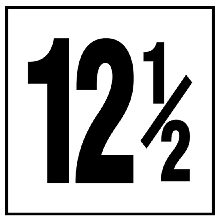 6" x 6" Standard Depth Markers, 4" Numbers - Safety Markers for Pools