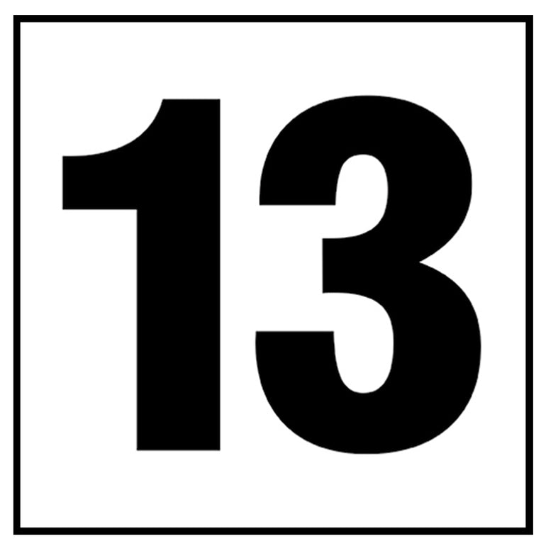 6" x 6" Standard Depth Markers, 4" Numbers - Safety Markers for Pools