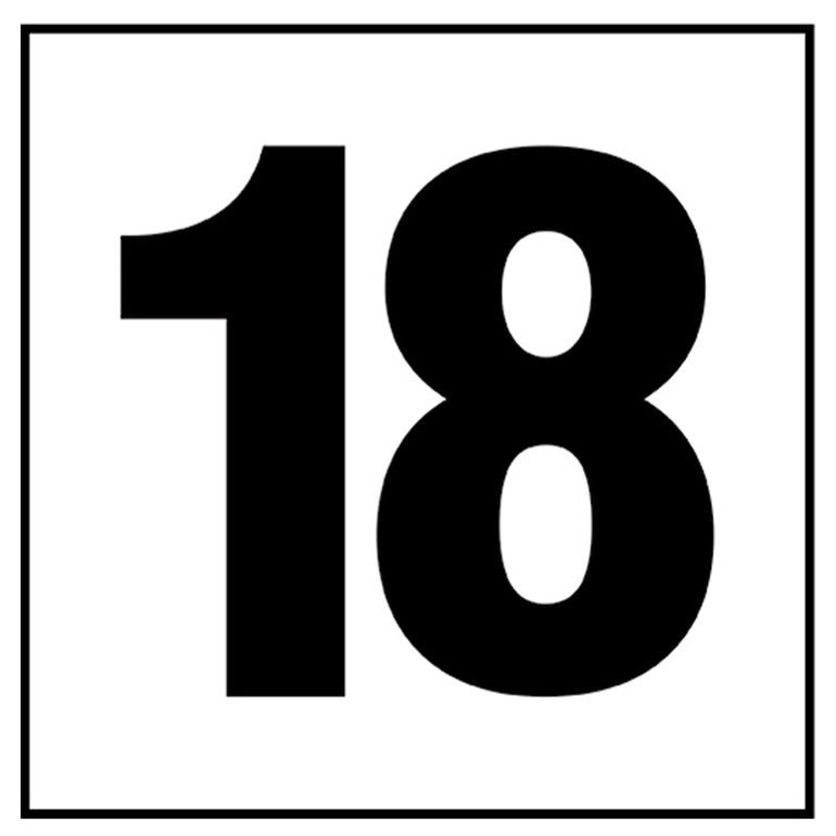 6" x 6" Standard Depth Markers, 4" Numbers - Safety Markers for Pools