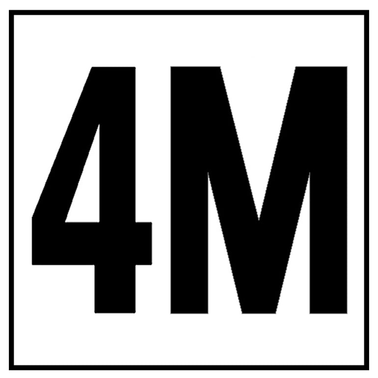 6" x 6" Metric Depth Markers, 4" Number with M - Safety Markers for Pools