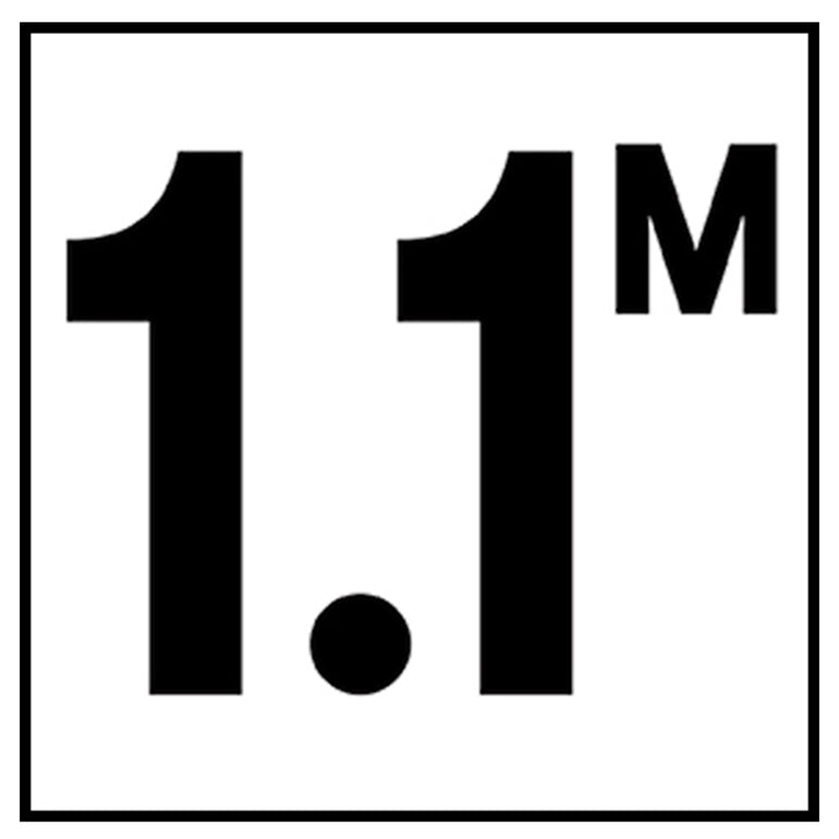 6" x 6" Metric Depth Markers, 4" Number with M - Safety Markers for Pools