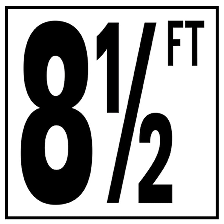 6" x 6" Standard Depth Markers, 5" Numbers with FT - Safety Markers for Pools