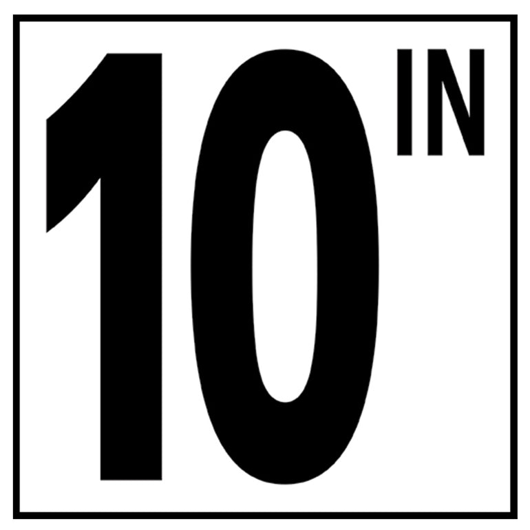 6" x 6" Standard Depth Markers, 5" Numbers with IN - Safety Markers for Pools