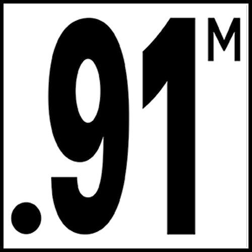 6" x 6" Metric Depth Markers, 5" Number with M - Safety Markers for Pools