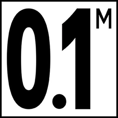 6" x 6" Metric Depth Markers, 5" Number with M - Safety Markers for Pools