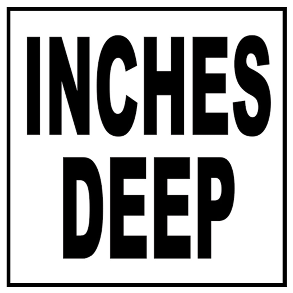 Single 6" x 6" Message Markers - Safety Markers for Pools