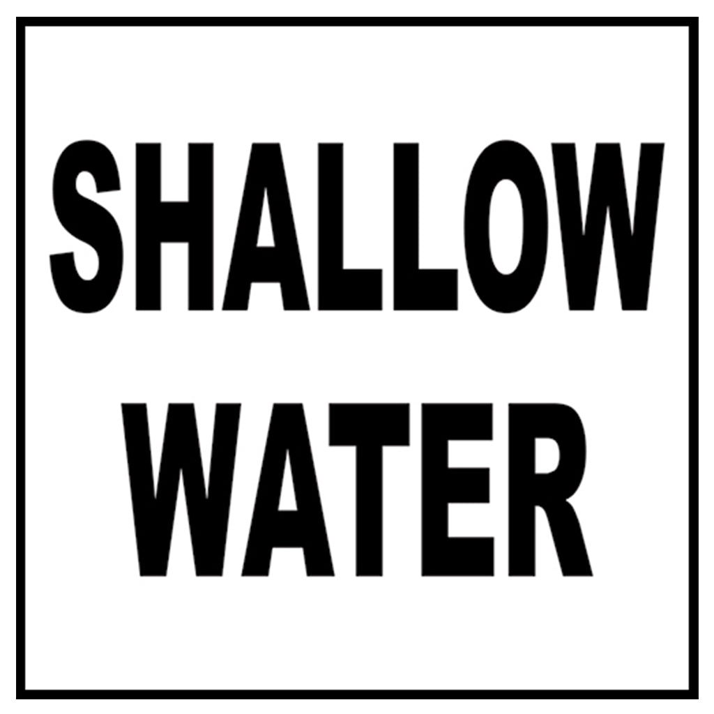 Single 6" x 6" Message Markers - Safety Markers for Pools