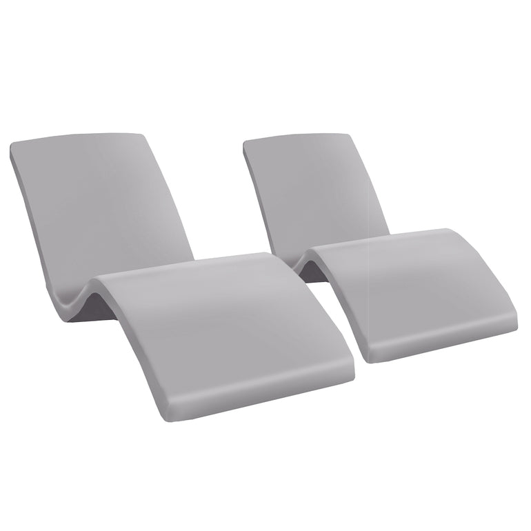 Destination Lounger 2 Pack, Gray | Luxury Pool Lounge Chair