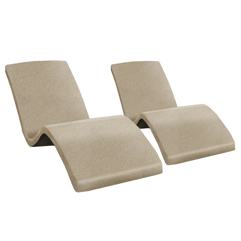 Destination Lounger 2 Pack, Pebble | Luxury Pool Lounge Chair