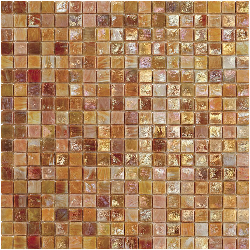 Dahlia 3, 5/8" x 5/8" - Glass Tile