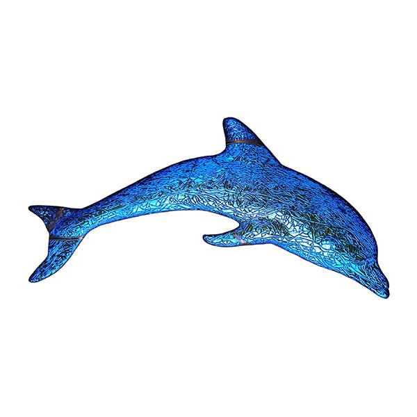 MDMISAPB Fusion Mini Dolphin - Sapphire Artistry in Mosaics
