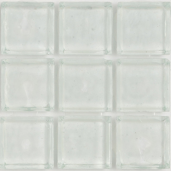 Diamond Clear 1x1 Glass Tile | E11.164.01S | American Glass Mosaics